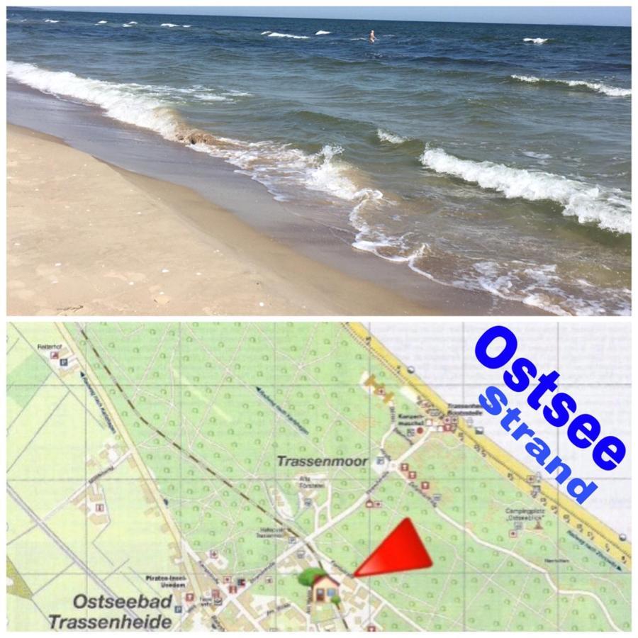 Ferienwohnung Mit Terrasse - Insel Usedom 特拉森海德 外观 照片